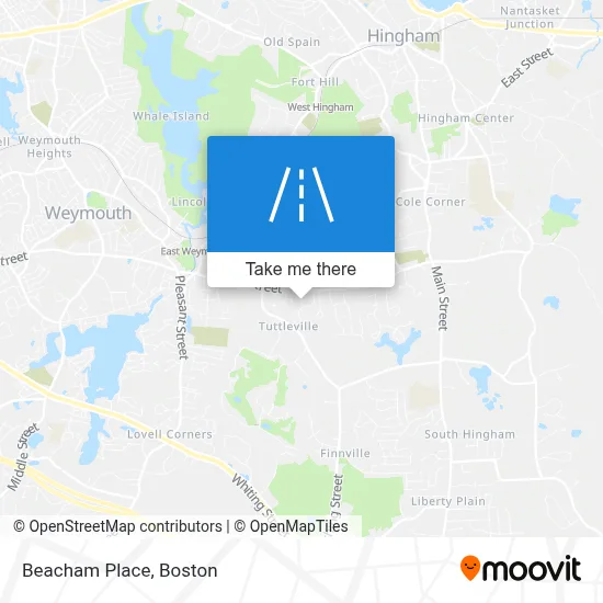 Beacham Place map