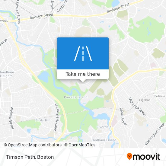 Timson Path map