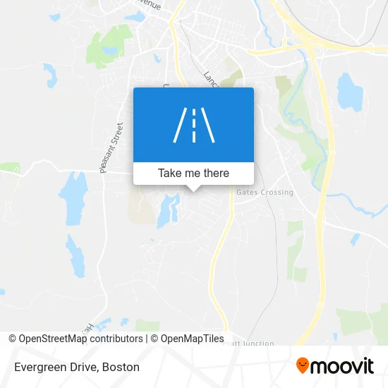 Evergreen Drive map