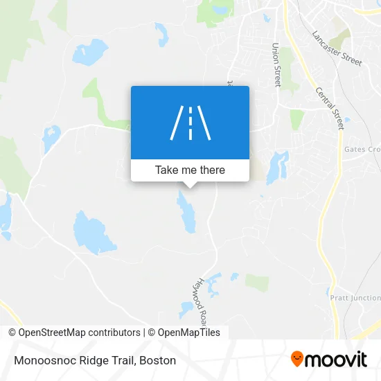 Monoosnoc Ridge Trail map