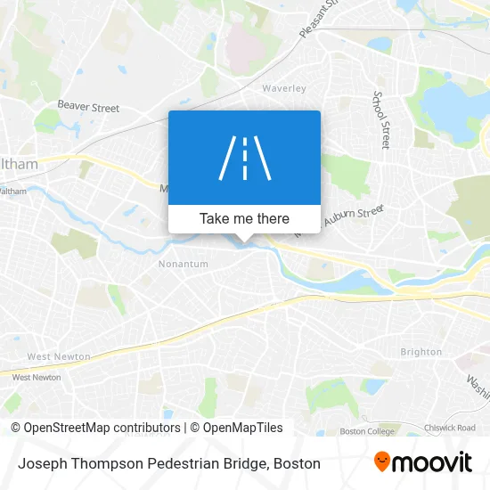 Joseph Thompson Pedestrian Bridge map