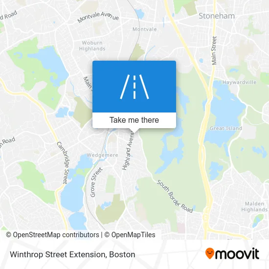 Winthrop Street Extension map