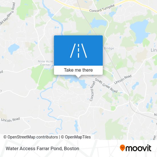 Water Access Farrar Pond map