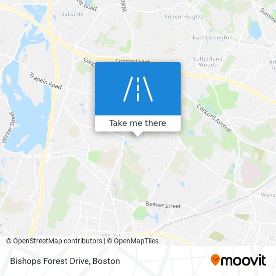 Bishops Forest Drive map