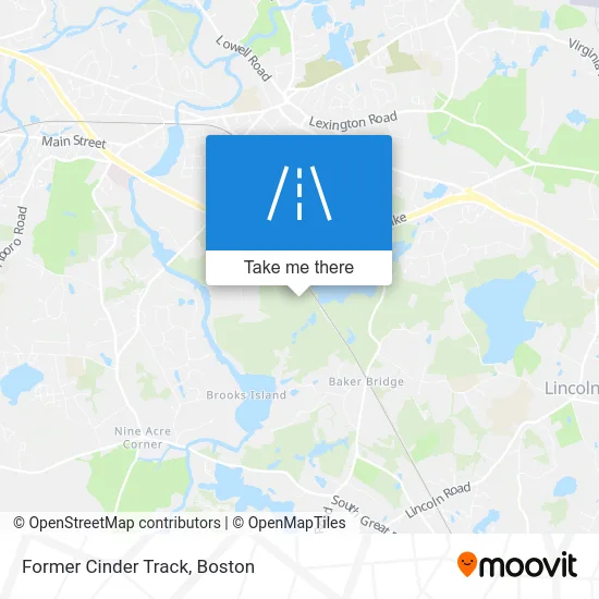 Former Cinder Track map