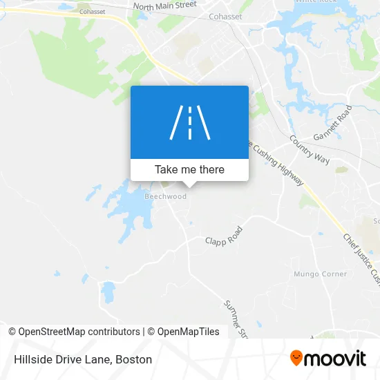 Hillside Drive Lane map