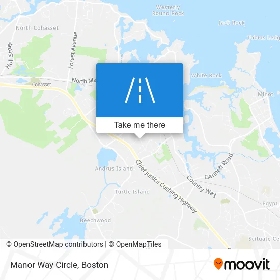 Manor Way Circle map