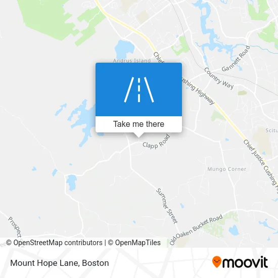 Mount Hope Lane map
