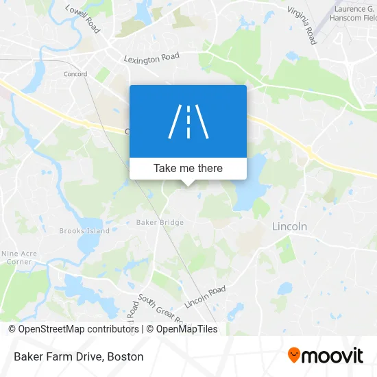 Baker Farm Drive map