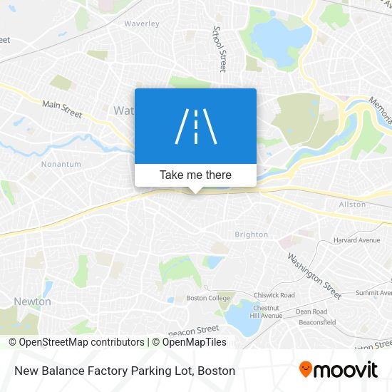 Mapa de New Balance Factory Parking Lot