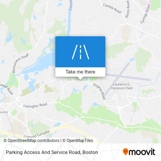 Mapa de Parking Access And Service Road
