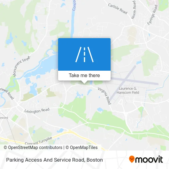 Parking Access And Service Road map