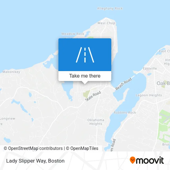 Lady Slipper Way map