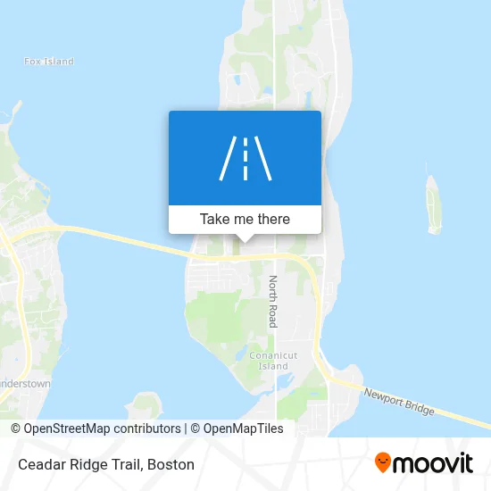 Ceadar Ridge Trail map