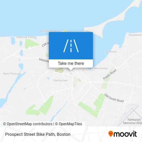 Prospect Street Bike Path map