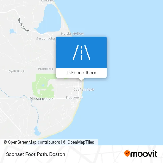Sconset Foot Path map