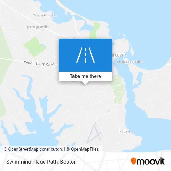 Swimming Plage Path map