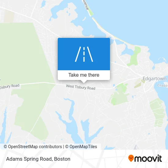 Adams Spring Road map