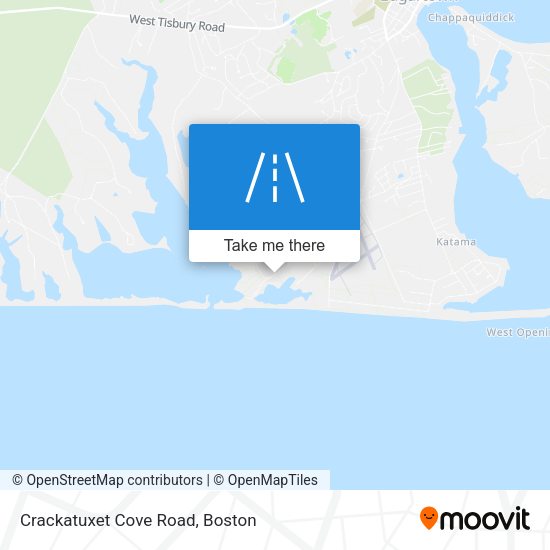 Crackatuxet Cove Road map