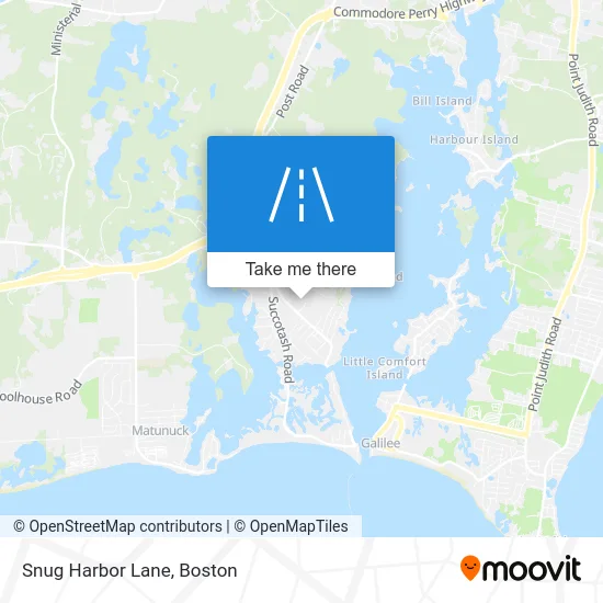 Snug Harbor Lane map