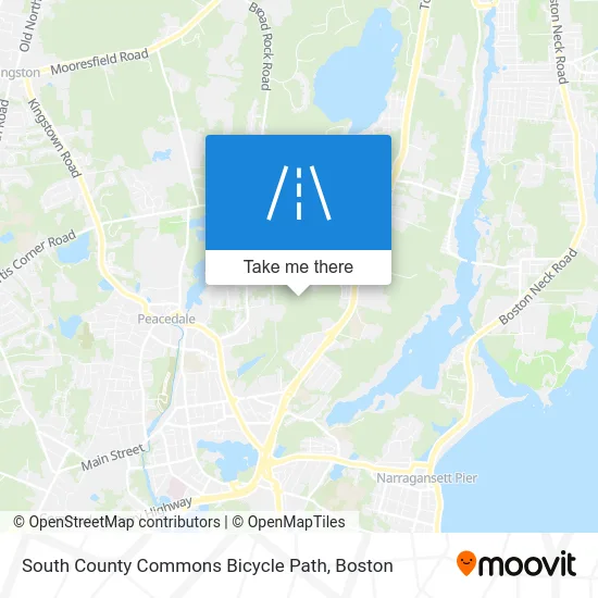 South County Commons Bicycle Path map