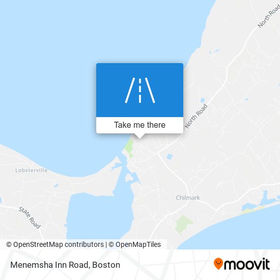 Menemsha Inn Road map