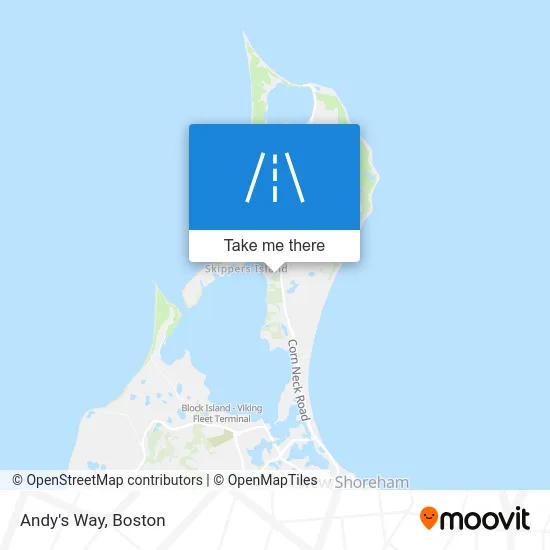 Andy's Way map
