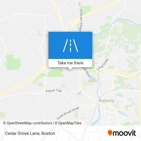 Cedar Grove Lane map
