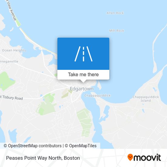 Peases Point Way North map