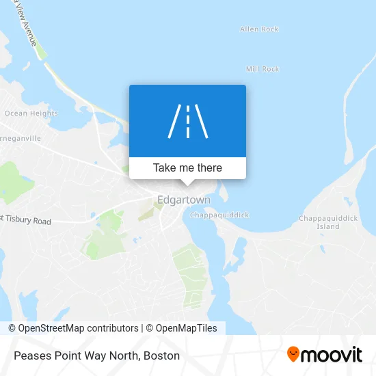 Peases Point Way North map