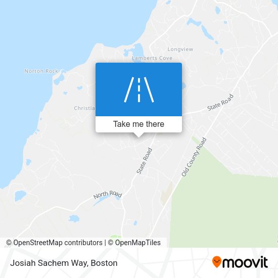 Mapa de Josiah Sachem Way