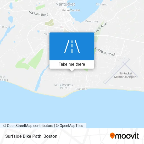 Surfside Bike Path map