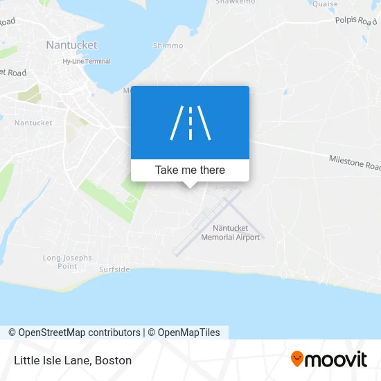 Little Isle Lane map