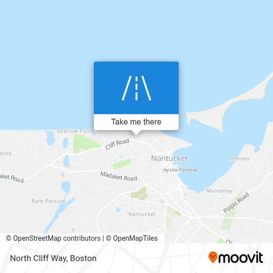 North Cliff Way map