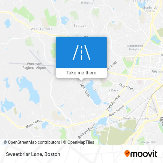 Sweetbriar Lane map