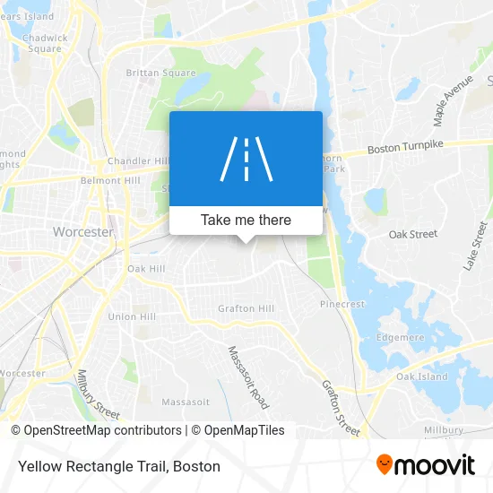 Yellow Rectangle Trail map
