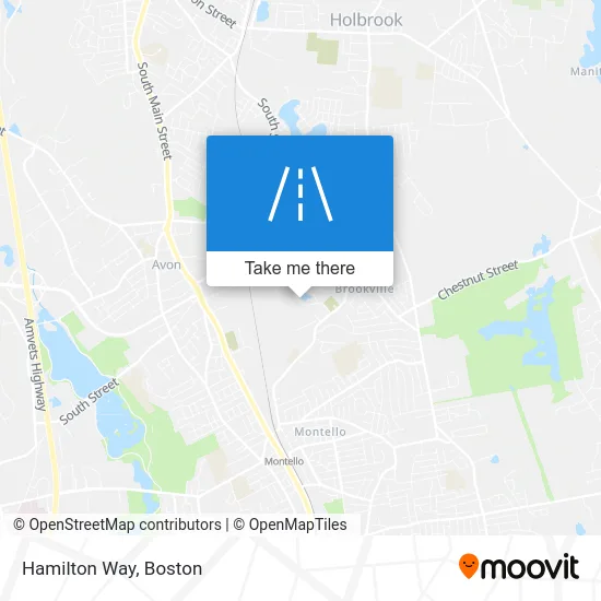 Hamilton Way map