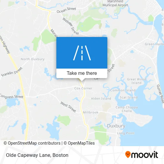 Olde Capeway Lane map