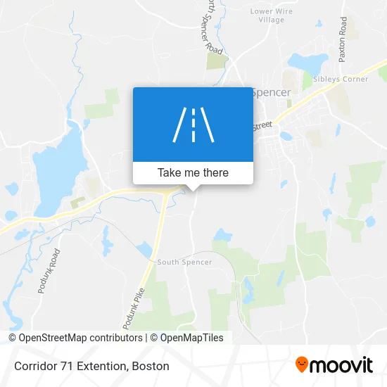 Corridor 71 Extention map