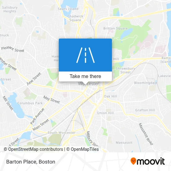 Barton Place map
