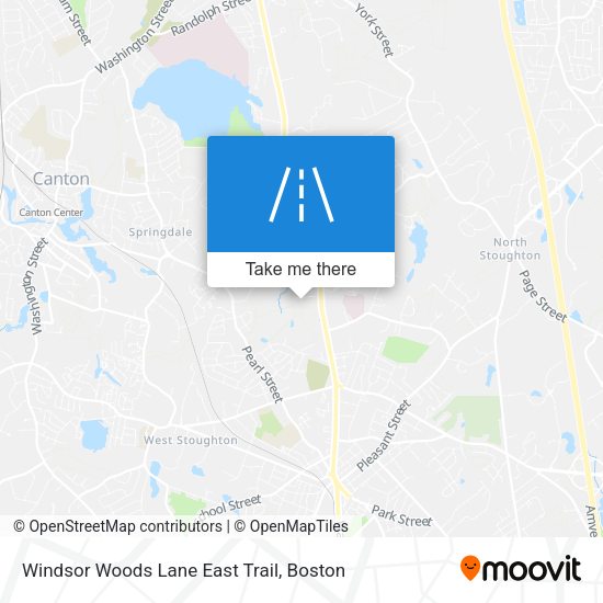 Windsor Woods Lane East Trail map