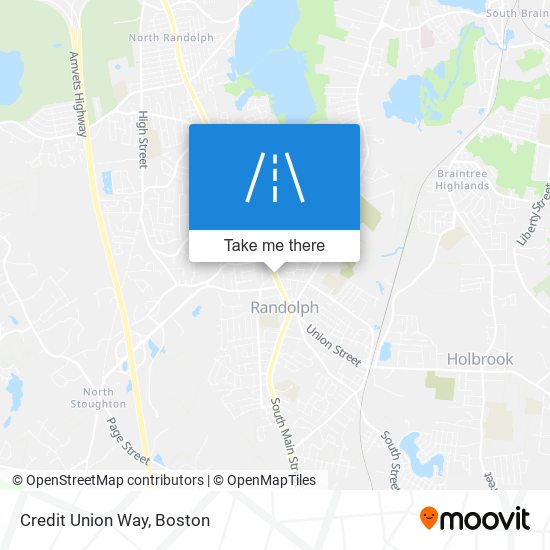 Credit Union Way map