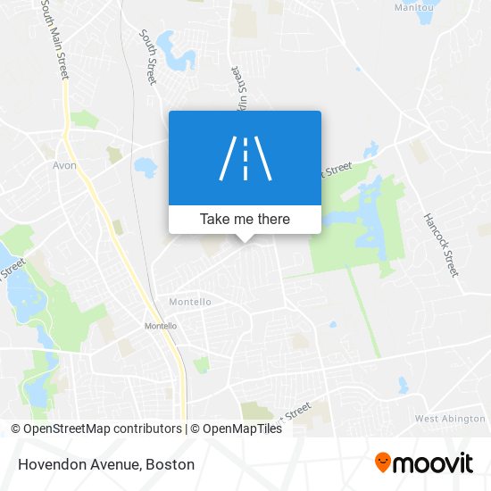 Hovendon Avenue map