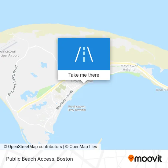Public Beach Access map
