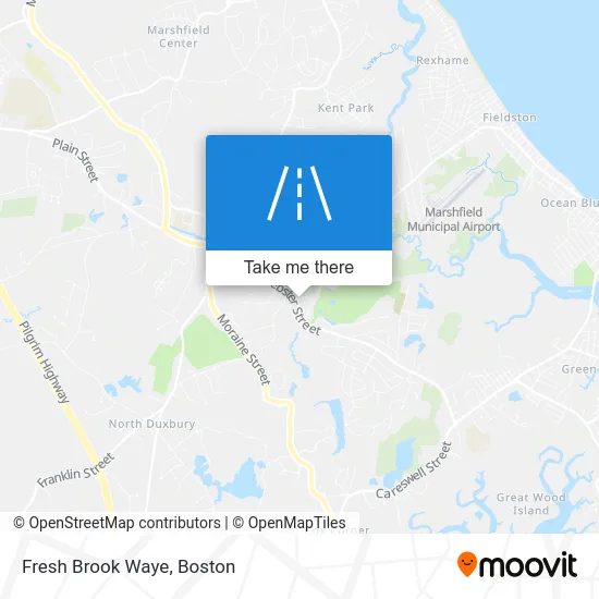 Fresh Brook Waye map