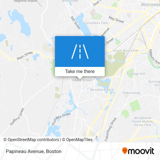 Mapa de Papineau Avenue