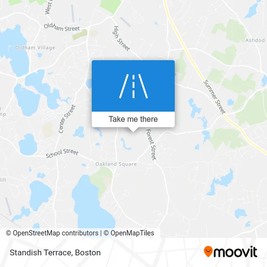 Standish Terrace map