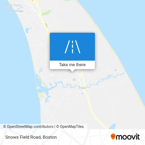 Snows Field Road map