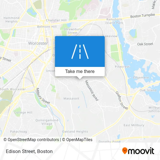 Edison Street map