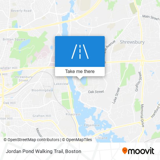 Mapa de Jordan Pond Walking Trail